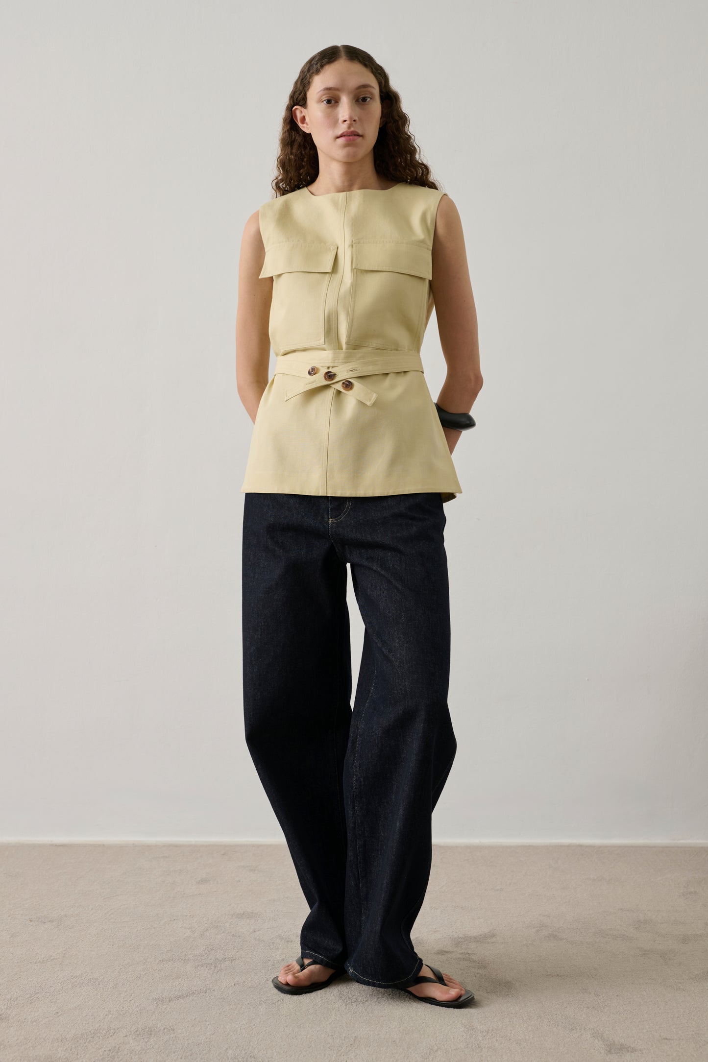 Top Isra - Crème - Femme