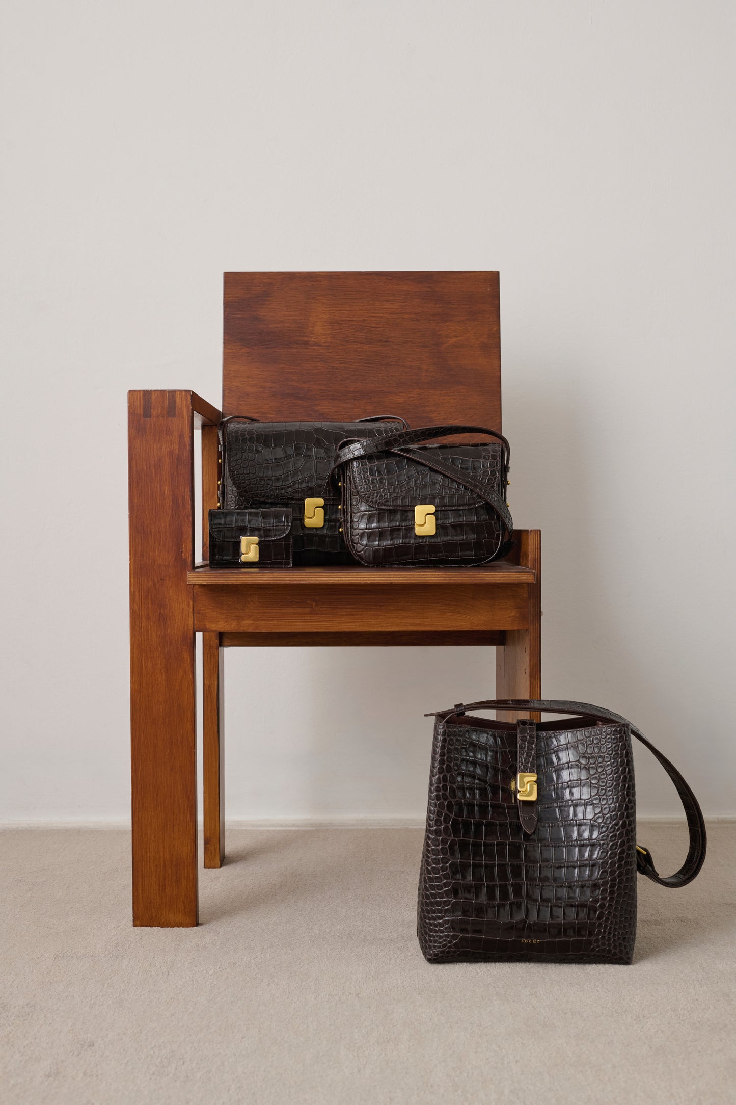 Sac Bello - Marron Foncé - Cuir - Femme