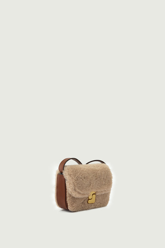 Sac Bell Very Mini - Sable/Noisette - Cuir - Femme